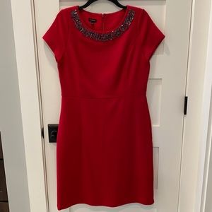 Talbots jewel neckline dress